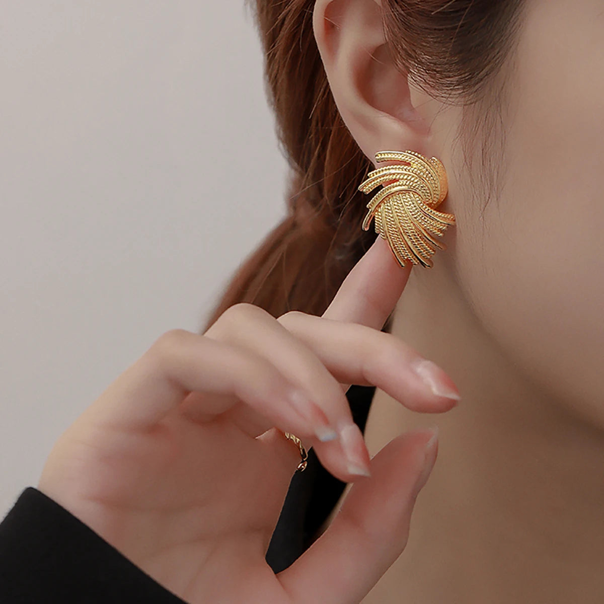 Unique Gold Color Earrings Women